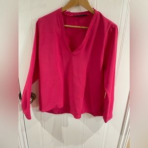 Zara pink blouse